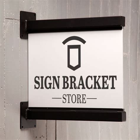 custom black metal hanging street signs with bracket|sign brackets for advertising.